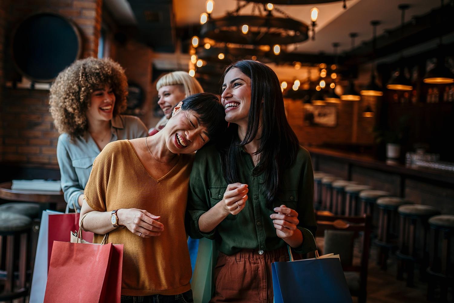Group of friends practice a new language they have learned.